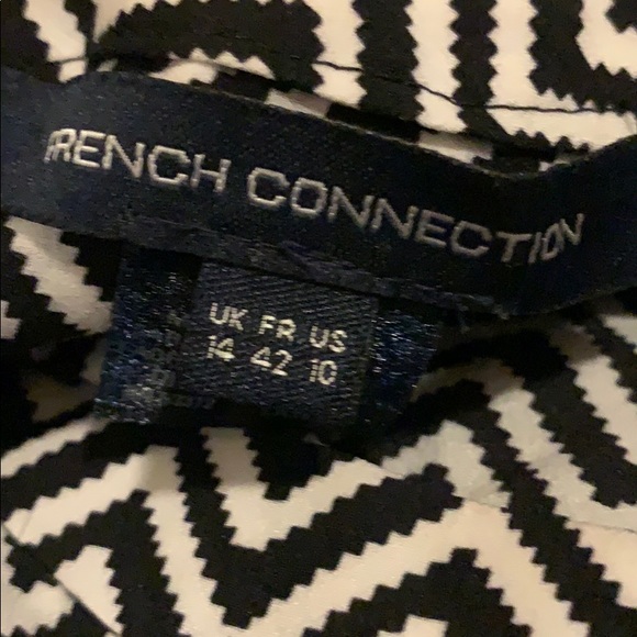 NWOT French Connection chevron top sz 10 - Picture 6 of 6